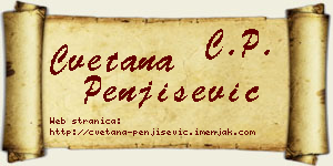 Cvetana Penjišević vizit kartica